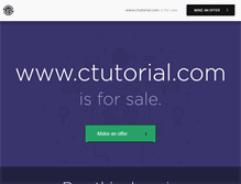 Tablet Screenshot of ctutorial.com
